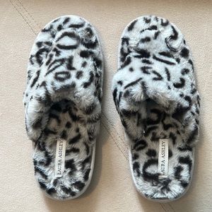 Cute furry flip flops